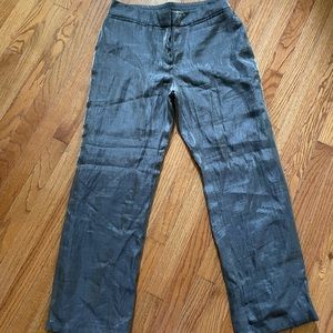 CHICO’S TRAVELERS Grey Shimmer pants Size 1R (8R US) New without tags